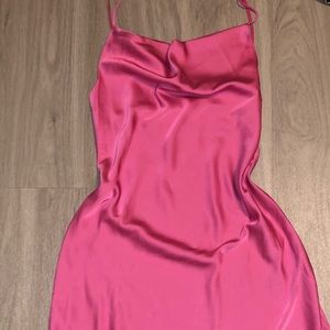 Pink Silky Dress
